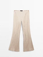 Flowing flared trousers