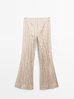 Flowing flared trousers