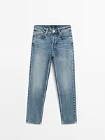 Slim fit mid-rise cropped jeans