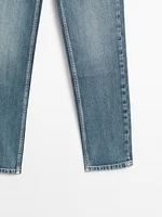 Slim fit mid-rise cropped jeans