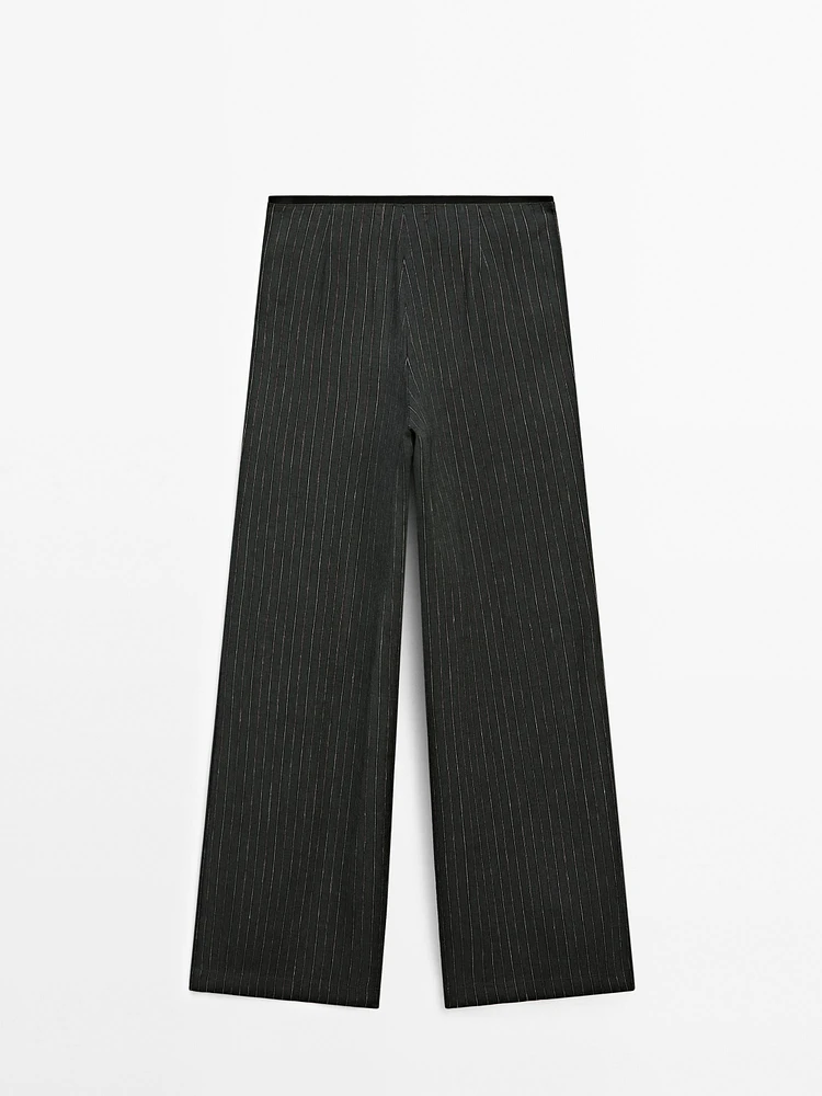 Pantalon de costume à rayures tennis