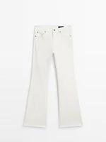 High-waist skinny flared jeans