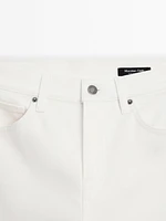 High-waist skinny flared jeans