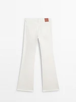 High-waist skinny flared jeans