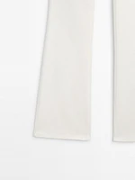 High-waist skinny flared jeans