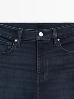 High-waist skinny flared jeans