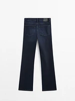 High-waist skinny flared jeans