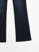 High-waist skinny flared jeans