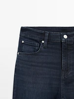 High-waist skinny flared jeans