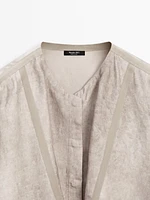 Maltinto wash shirt with appliqués