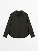 Flowing 100% linen shirt