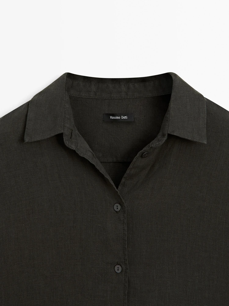 Flowing 100% linen shirt