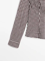 Flowing gingham check shirt