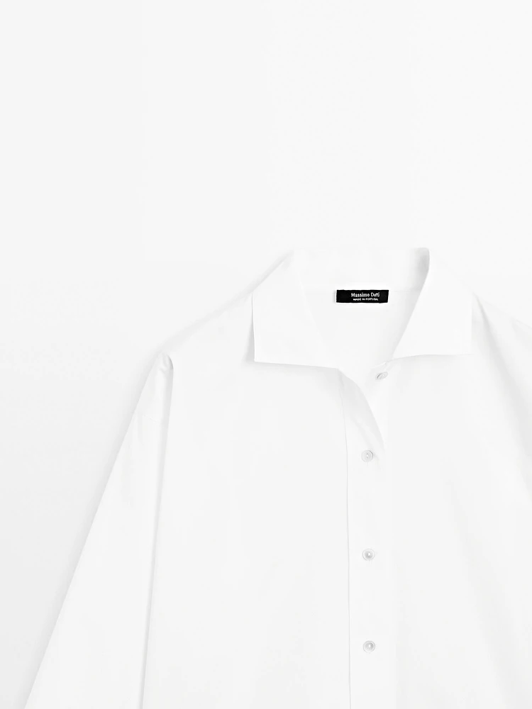 Chemise en popeline 100 % coton