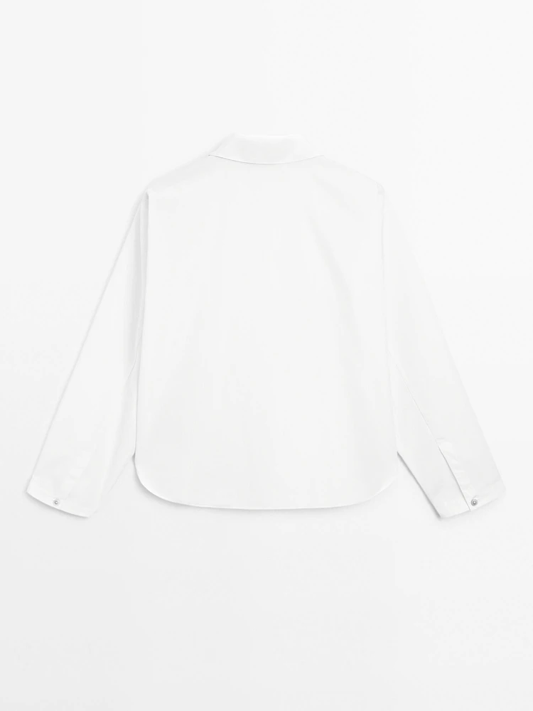 Chemise en popeline 100 % coton