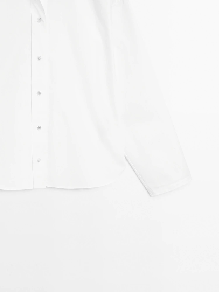 Chemise en popeline 100 % coton