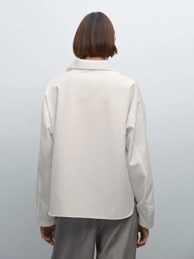 Chemise en popeline 100 % coton