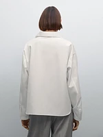 Chemise en popeline 100 % coton
