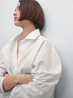 Chemise en popeline 100 % coton