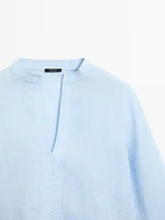 Chemise chambray 100 % lin