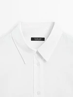 100% cotton poplin shirt with pocket