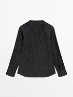 Flowing pleated shirt