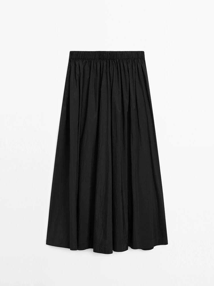 Elastic technical fabric skirt