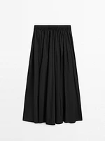 Elastic technical fabric skirt