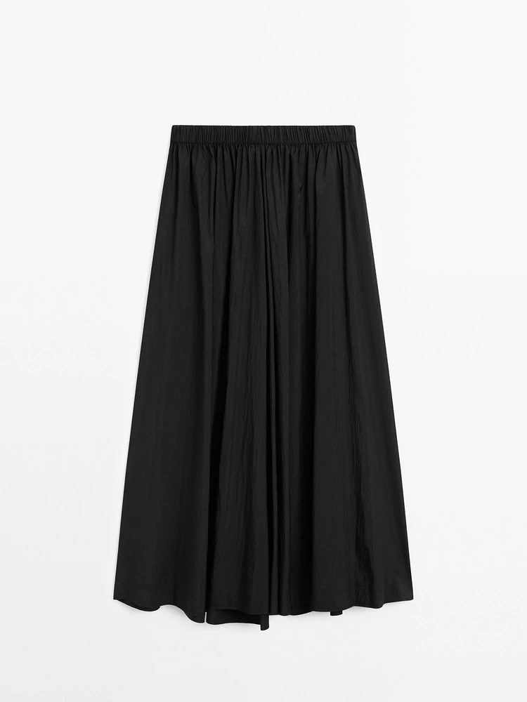 Elastic technical fabric skirt