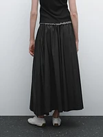 Elastic technical fabric skirt