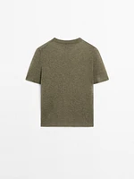 100% wool cutwork T-shirt