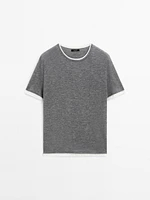 Knit double-effect T-shirt