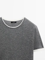 Knit double-effect T-shirt