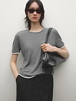 Knit double-effect T-shirt