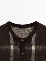 Wool blend knit vest