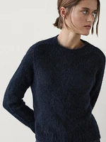 Knit alpaca blend sweater