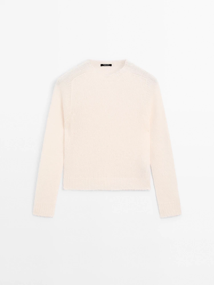 Knit alpaca blend sweater
