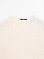 Knit alpaca blend sweater