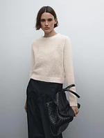 Knit alpaca blend sweater