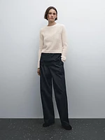 Knit alpaca blend sweater