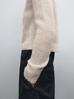 Knit alpaca blend sweater