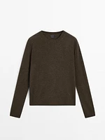 100% cashmere knit sweater