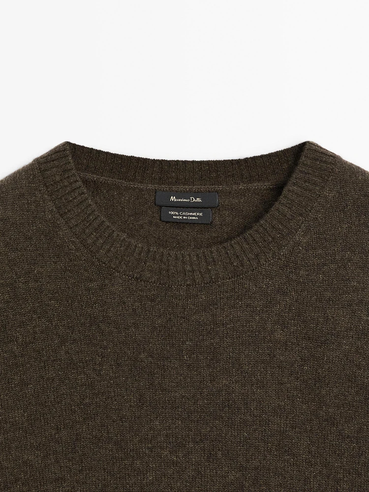 100% cashmere knit sweater