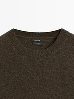 100% cashmere knit sweater