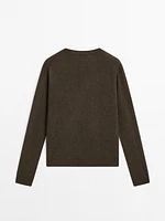 100% cashmere knit sweater