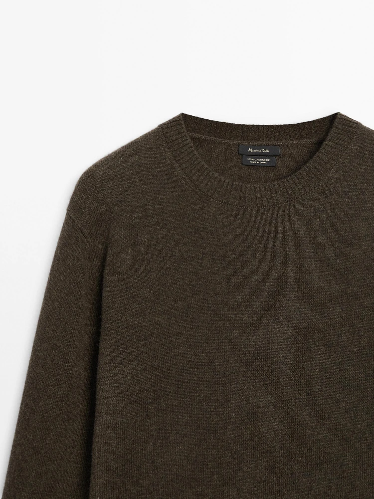 100% cashmere knit sweater