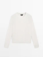 100% cashmere knit sweater