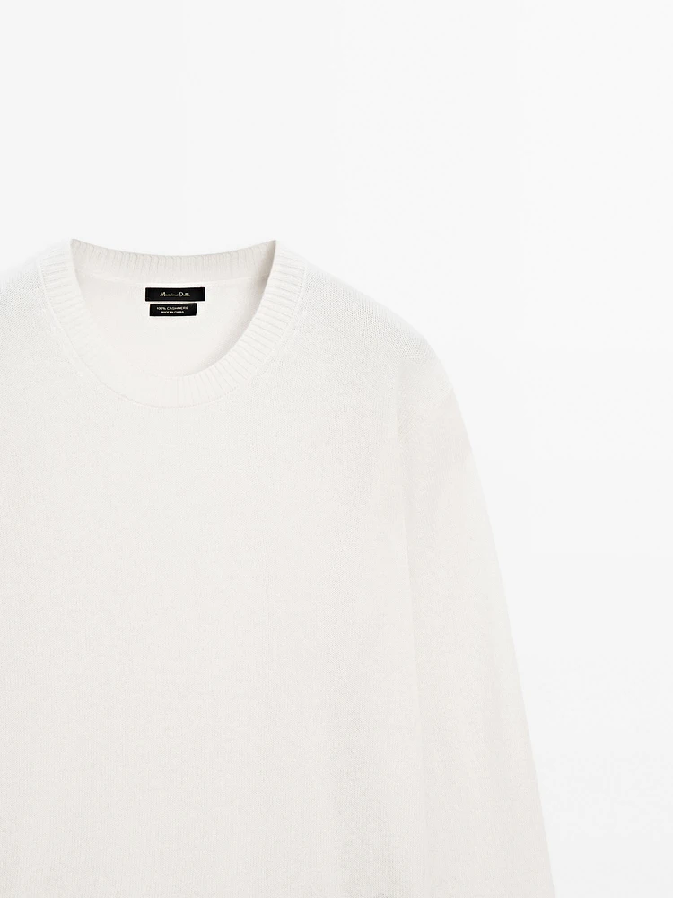 100% cashmere knit sweater