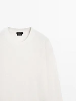 100% cashmere knit sweater