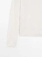 100% cashmere knit sweater
